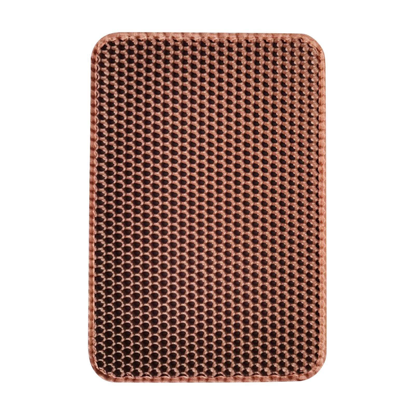 

Коврик для кошачьего туалета, большой 11,81 дюйма X 17,72 дюйма Коврик для кошачьего туалета из ЭВА, двухслойный, с ячеистыми отверстиями, контроль рассеивания One Size