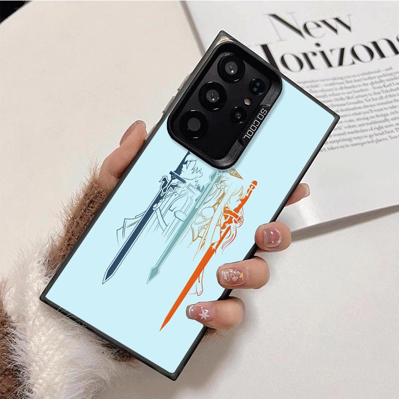 Sword Art Online Anime Shockproof Phone Case for Samsung Galaxy S26 Edge S25 Ultra S24 FE S23 Plus S21 Cover Anti Fall Fundas