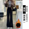 White and gray sweatpants children's spring and autumn new high-waisted and thin casual sweatpants small micro-flared pants