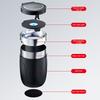 Portable Car Ashtray With Lid,LED Sealing Cigarettes Ash-Cup,Detachable Metal Car Ashtrays,Car Accessories,For Home Travel Use