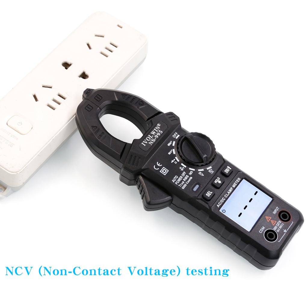 NS-995 AC/DC Digital Clamp Meter, High-Precision Multimeter, Clamp Ampermeter, Temperature, and Capacitance Clamp Meter