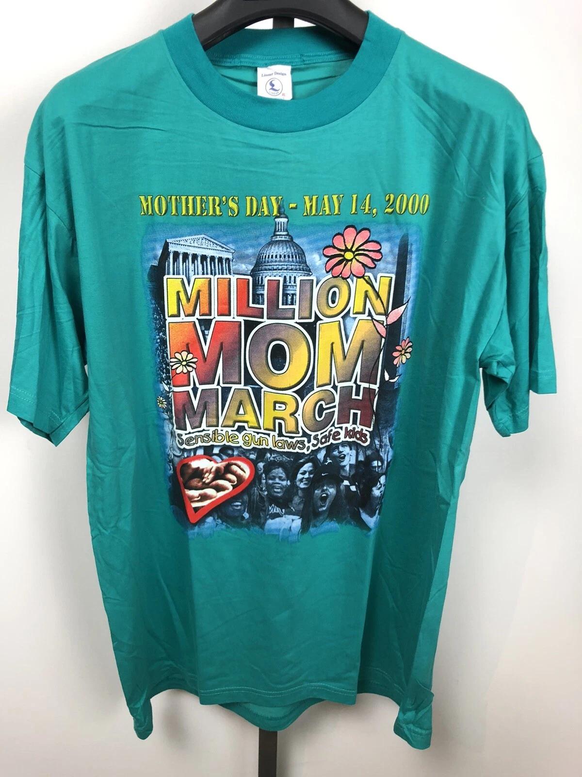 Mens XL Million Mom March 2000 Mothers Day Marathon Rap Tee Style Shirt 3XL