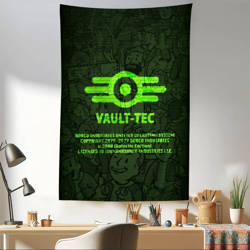 Playing FFallout Anime Chart Tapestry Art Science Fiction Room Home Decor Cheap Hippie Wall Hanging
