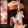 Year of Horse Year of The Horse Pendant Long Hair New Year Decorations Horse Year Pendant Soft Stuffed Animal