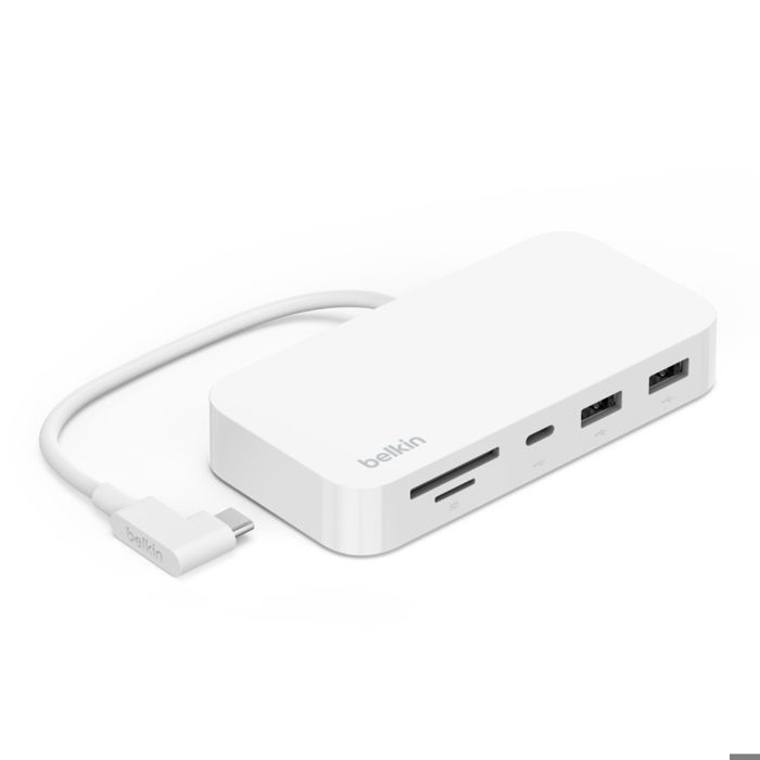 Concentrateur USB - Belkin - 6-en-1 - USB 3.2 Gen 1 - Design compact - Support inclus