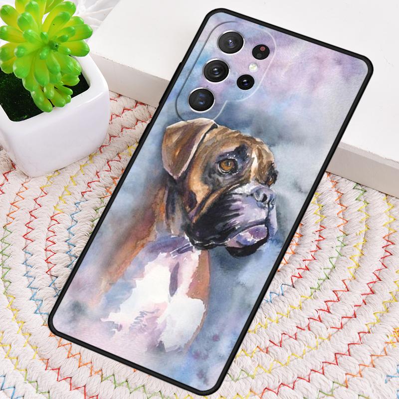 Boxer Dog Phone Case for Samsung Galaxy note 10 pro S26 Ultra S23 S24 FE S25 S21 S22 PLUS shockproof Cove