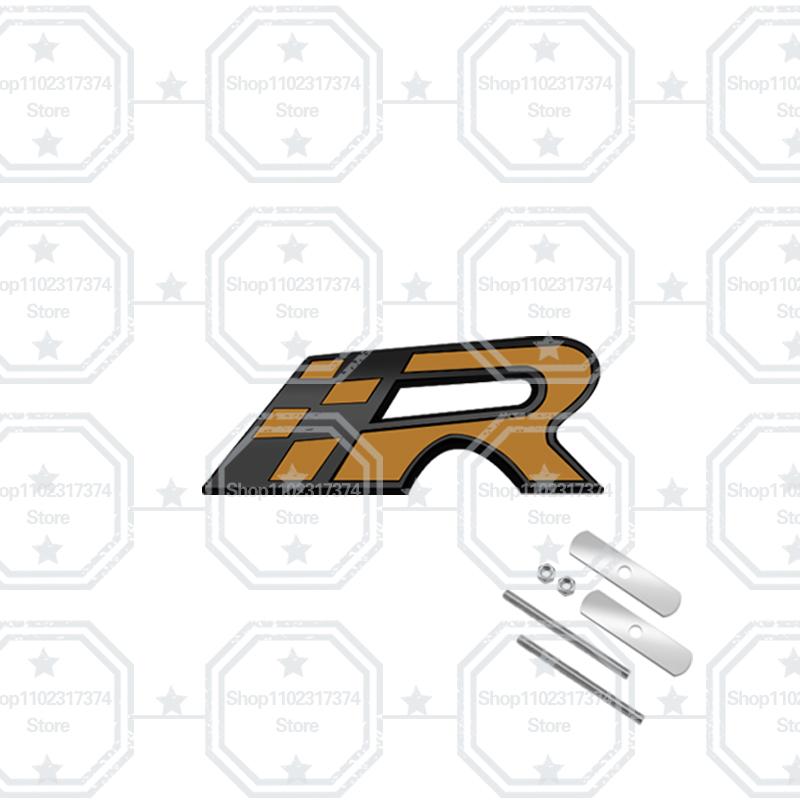 gycsn9 3D R Front Grill Emblem Metal Car Side Badge Decoration Rear Trunk Sticker For 300 LEON 5f IBIZA 6j ATECA Race Flag