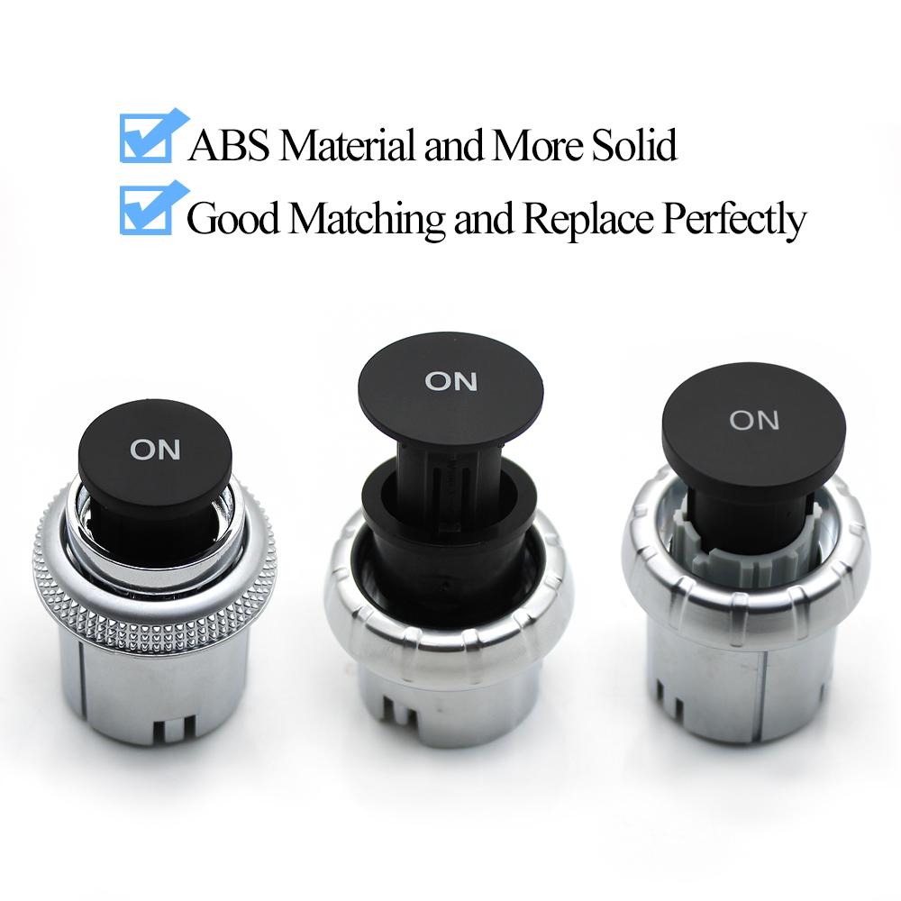3PCS Car Center Console Radio CD Player Buttons Switch Cap Knob Cover For Mercedes Benz C E GLK W204 X204 W212 W207 W218 W166