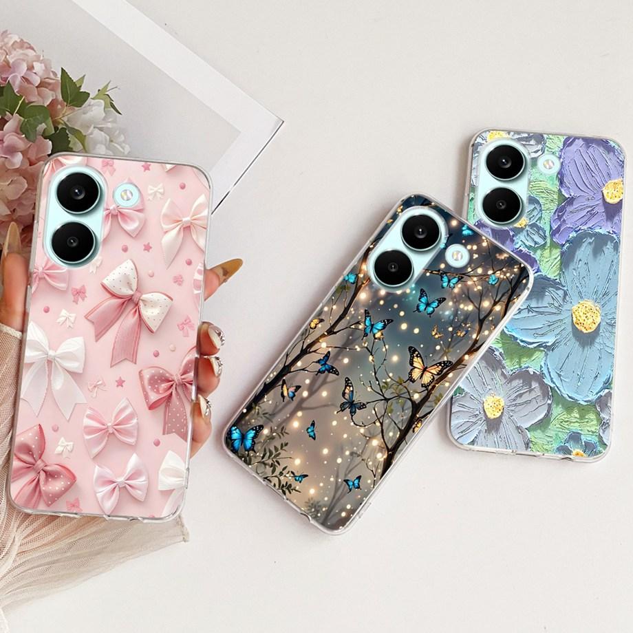 For Xiaomi Poco X8 Pro Max Phone Case Soft Silicone Cover Butterfly Dragon Cat Floral Bumper On Xiaomi Redmi Turbo 5 Max Funda