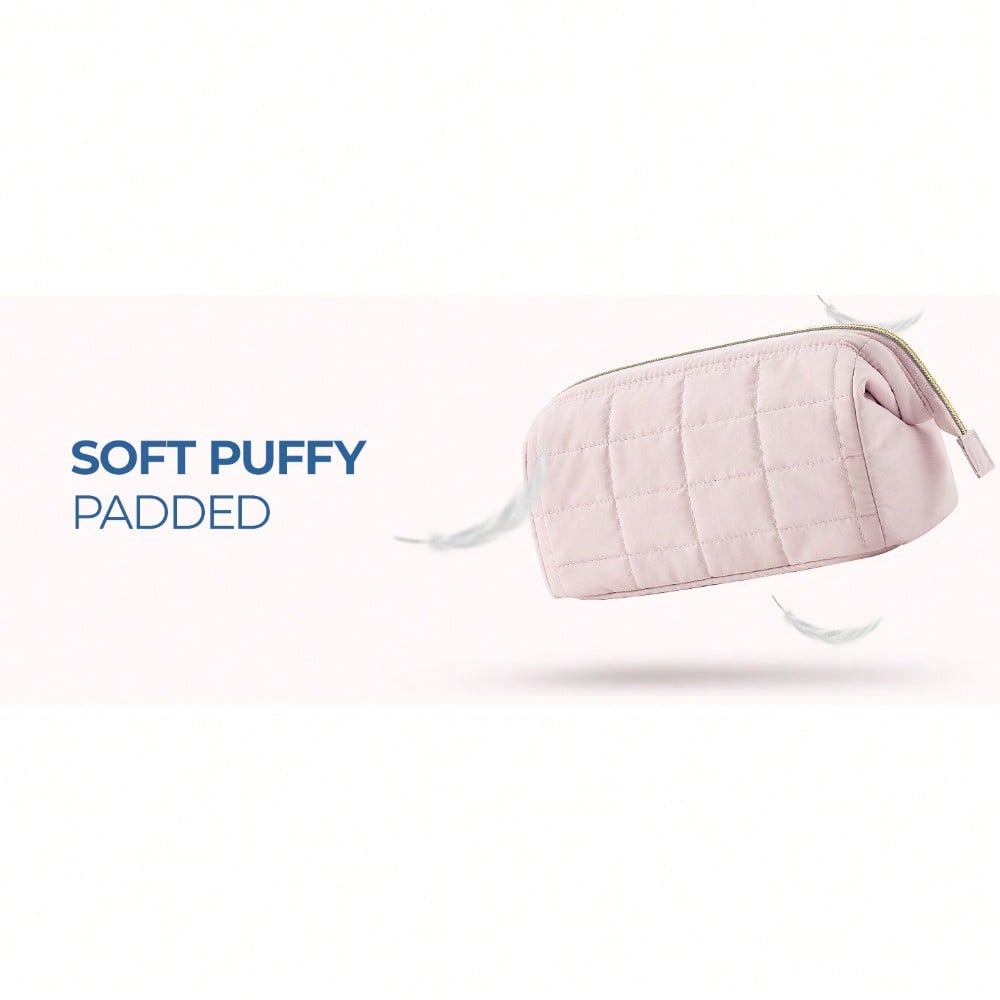 Large Capacity Cloud Bag Quilted Cosmetic Bag Portable Travel Storage Waterproof Toilet Bag