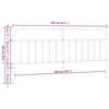 VidaXL Tête de lit métal noir 200 cm 352616