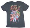 Street Fighter II Erwachsenen Neues T-Shirt - Riesige Charakterbesetzung unter Logo