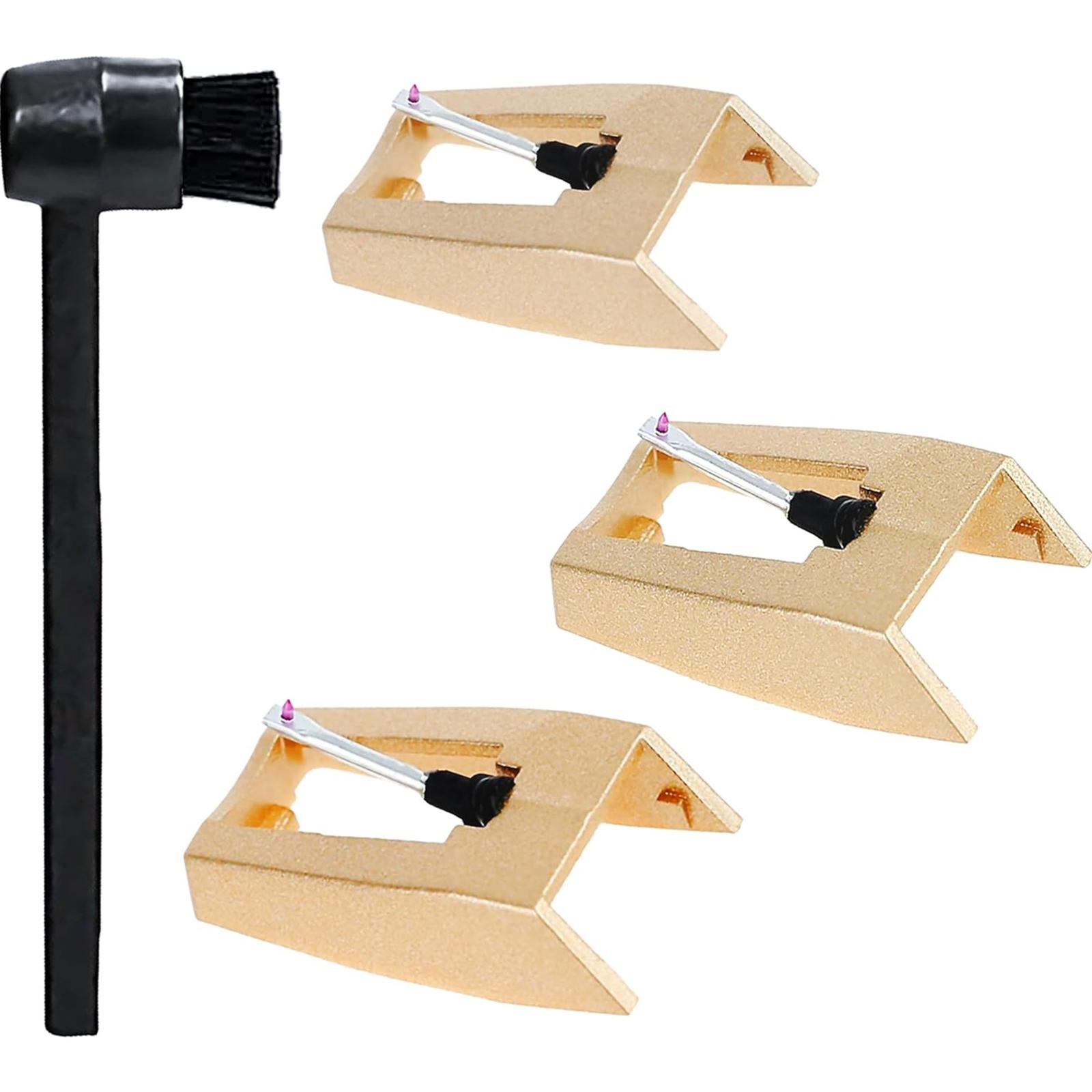 

Diamond Tip Record Player Needle Cleaning Brush Phonograph Part Needle Replacement Plastic Texture for Record Players