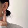 Korean Matte Hoop Earrings: Classic, Versatile, Luxury, Stylish & Lightweight Design