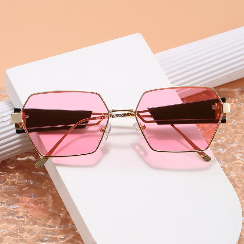 Polygon Shape Sunglasses Women European American Style Anti-Glare Men Sun Glass Fashion Trendy Women'S Sun Glasses