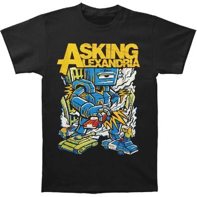 Men'S Asking Alexandria Killer Robot T Shirt X Large Black