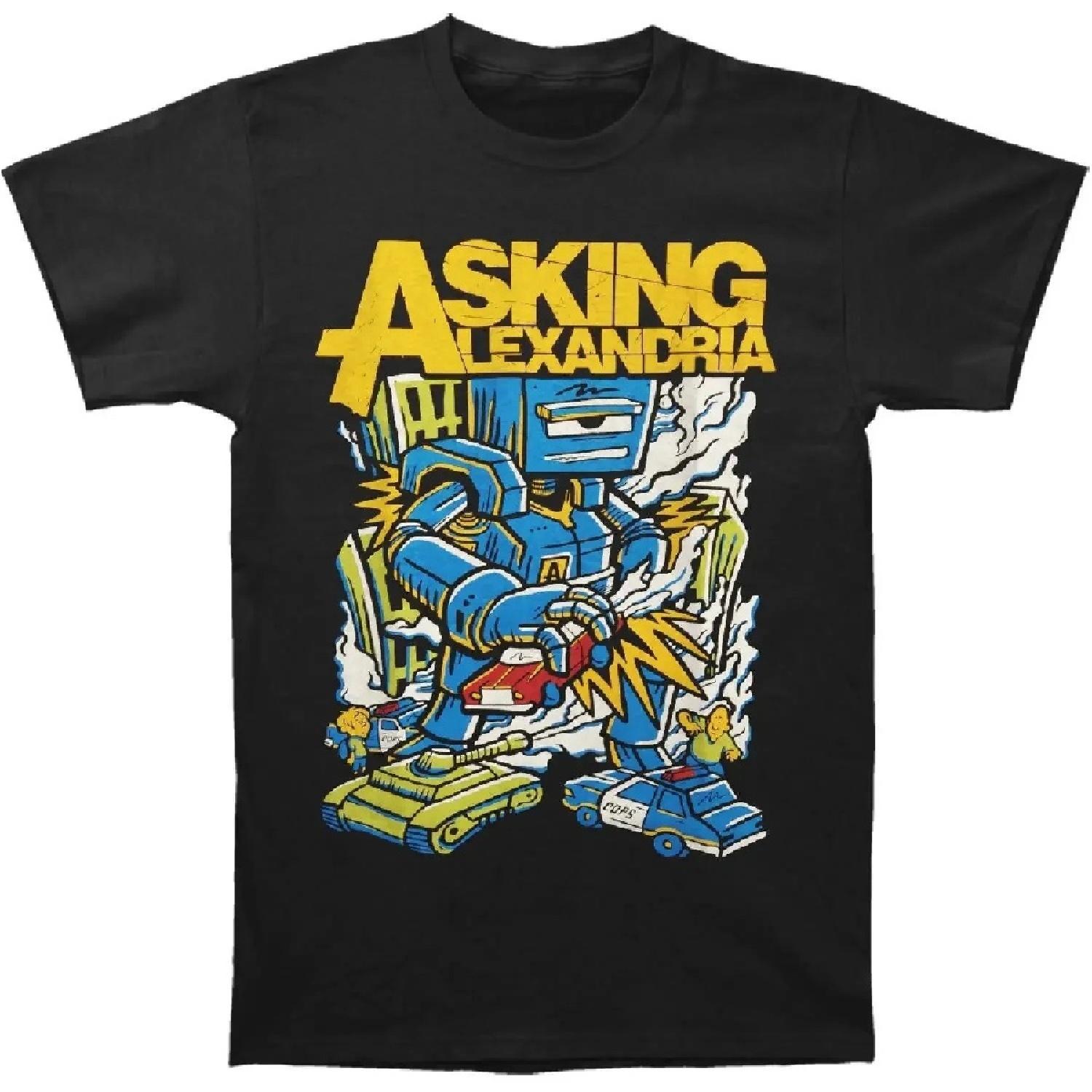 Мужская футболка Asking Alexandria Killer Robot, размер X Large, черная. S чёрный