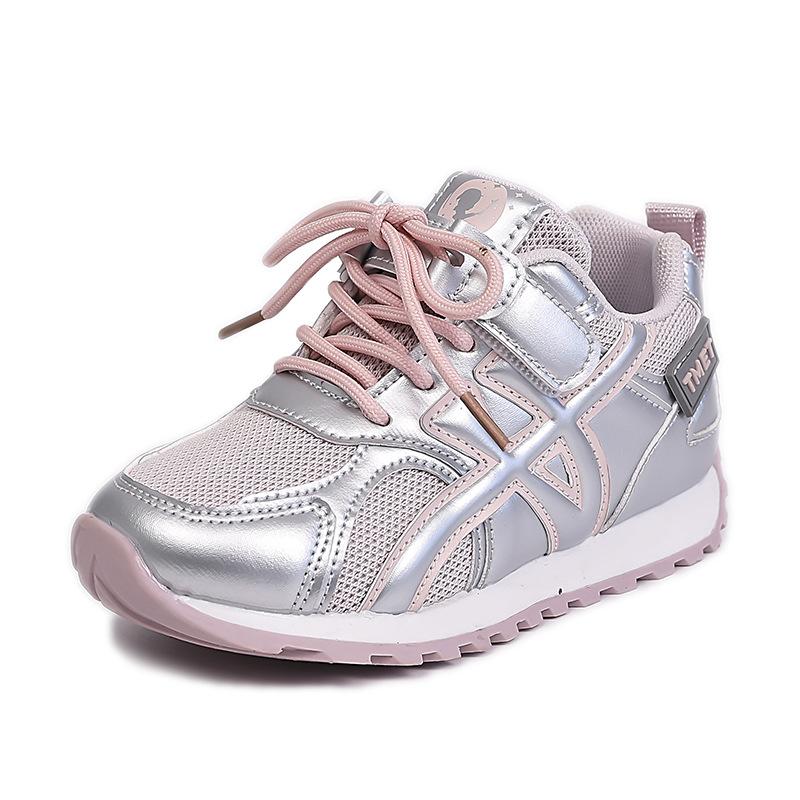 Girls' sneakers 2025 spring new breathable shoes Boys' casual dad shoes Older children's shoes Student running shoes