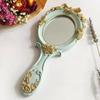Mirror with Rose Embossing for Make-up, Oval Shape