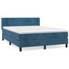 VidaXL Divan Bed and Mattress Dark Blue 140x190cm Velvet 3130959