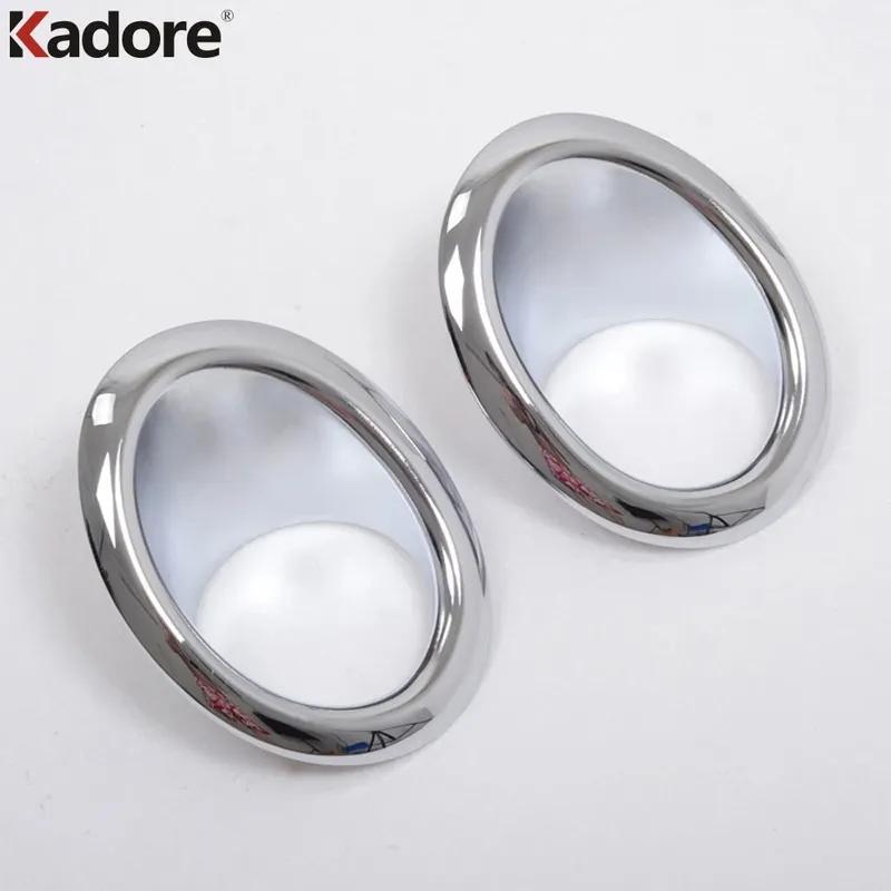 For Nissan X-TRAIL 2012 2013 Chrome Front Fog Light Lamp Cover Trim Head Foglight Foglamp Frame Bezel Trims Car Accessories
