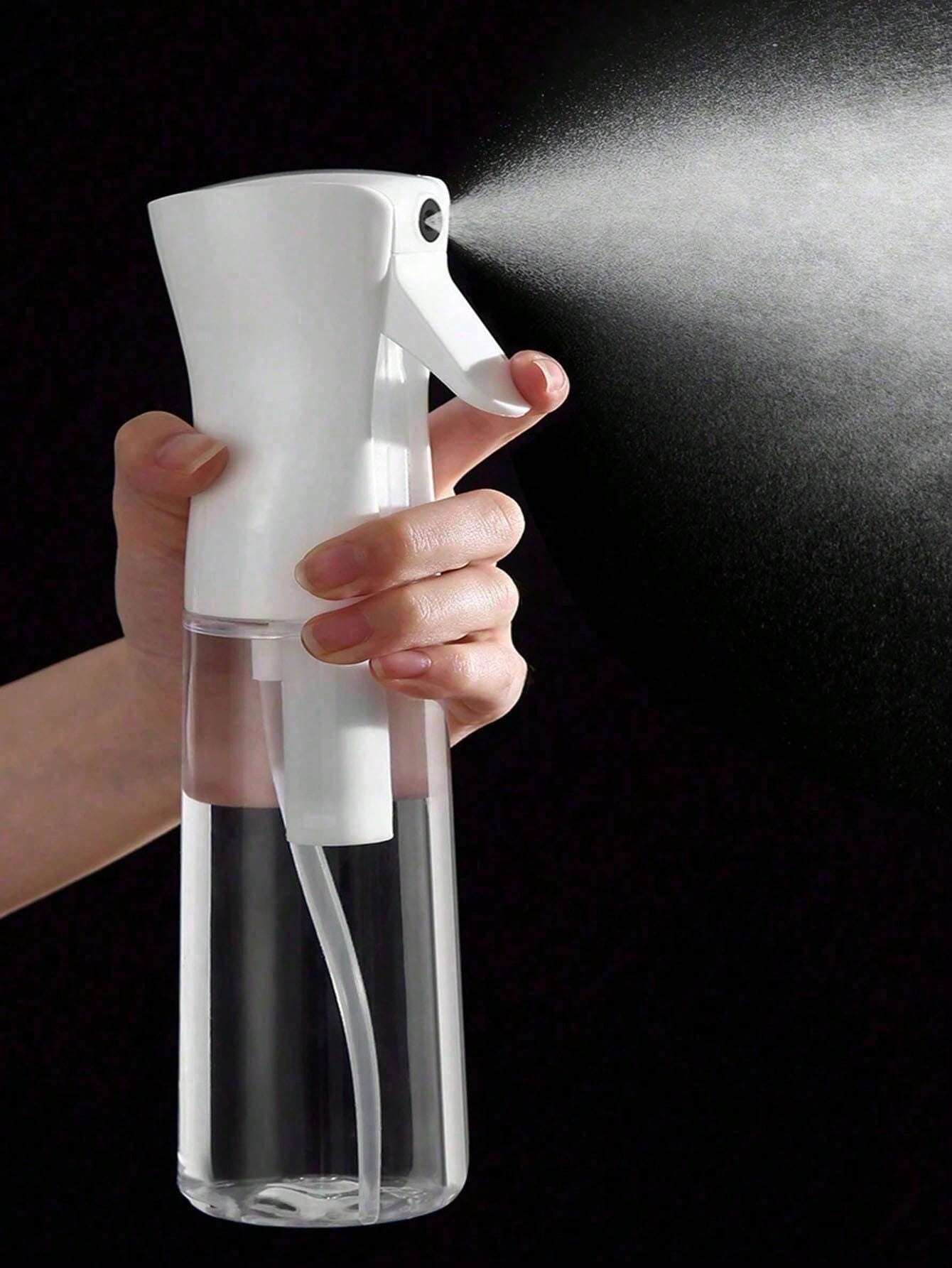 1pc Hairdressing Spray Bottle 200ML High-Pressure Continuous White Automatic Air Pressure Ultra-Fine Spray Bottle,Hair Tools