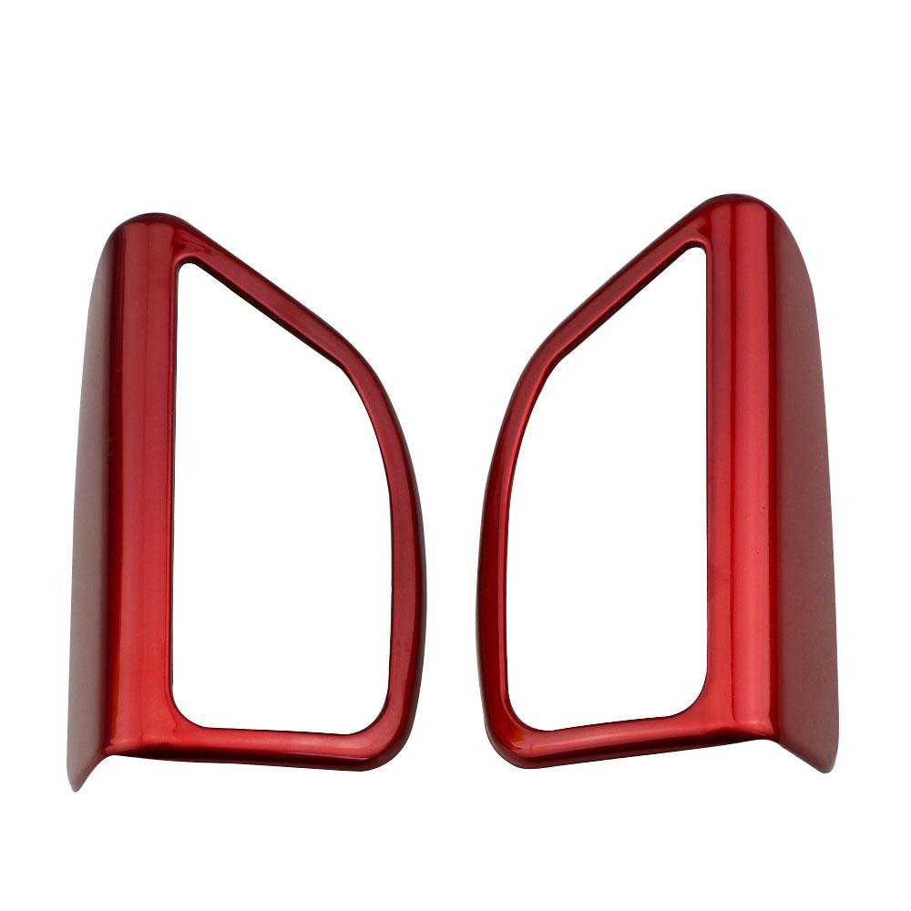 2Pcs/Set A Pillar Audio Speaker Trim Decoration Sticker for Ford Focus 3 MK3 2012 - 2018 ABS Chrome Car Accessories