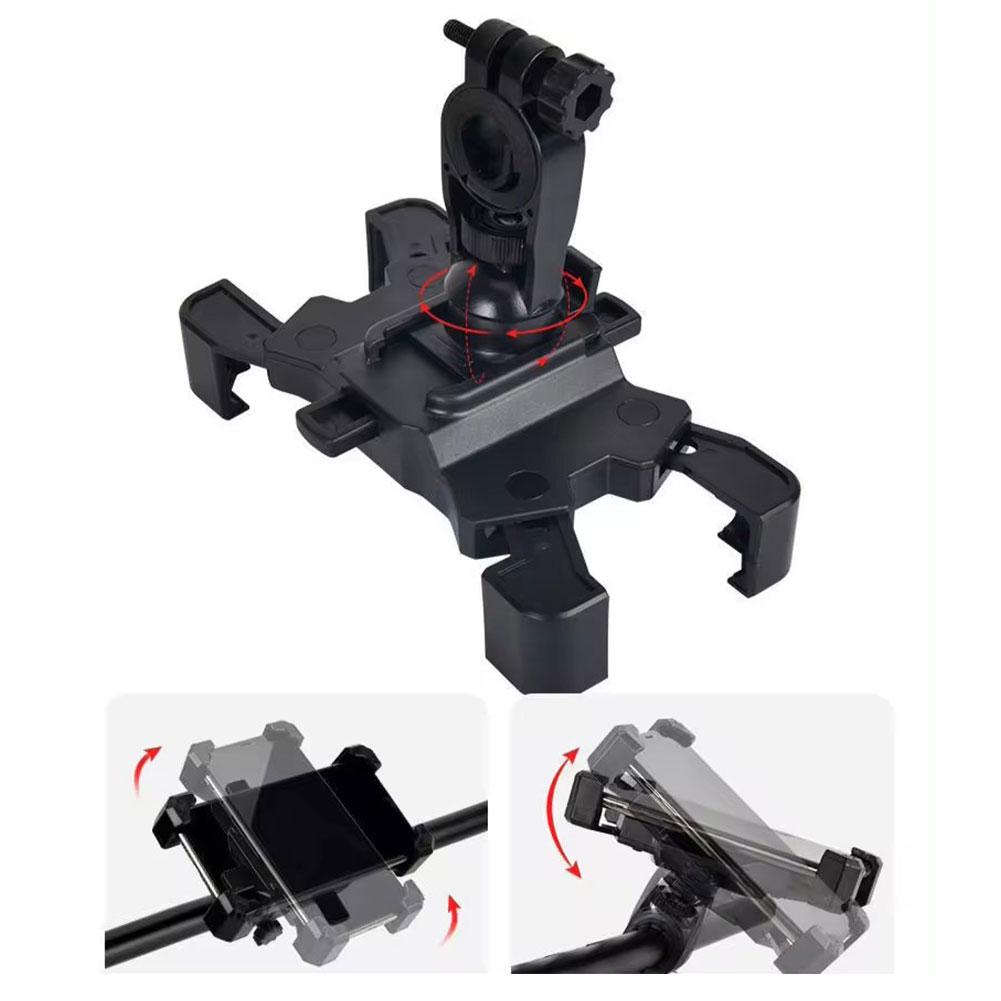 Universal 360 Rotation Phone Holder Motorcycle Mountain Bike Electric Bike Fixed Frame For IPhone Sta G1L6