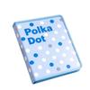 Polka Dot Print A4 Binder PP Notebook Shell High Quality Document Storage Case  School Office