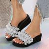 Plus Size Female Shoes 2024 Summer New Open Toe Platform Women's Slippers Outdoor Wedge Casual Ladies Slippers Sandals for Women
