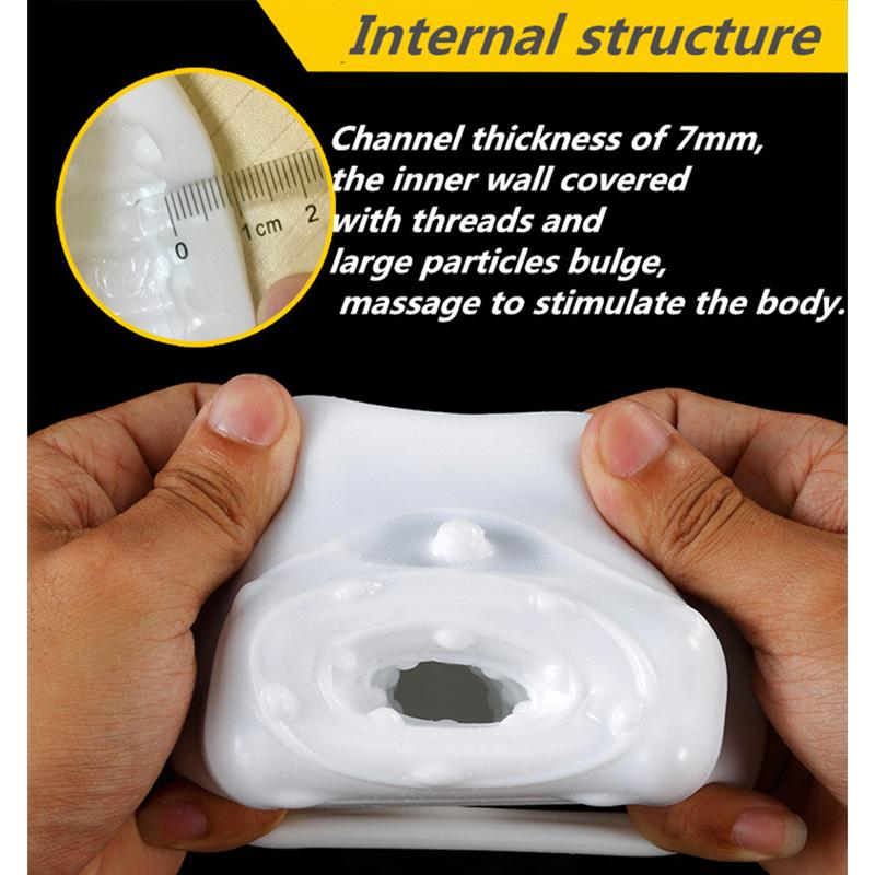 Male Masturbator Cup Pocket Pussy Penis Sleeve Cock Ring Exerciser Massager Reusable Condoms