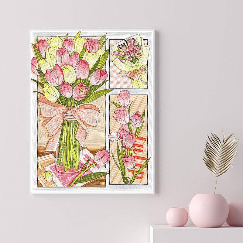 40X50Cm Diamond Painting Large Size Diamond Sticker Bedroom Living Room Decorative Painting With Photo Frame