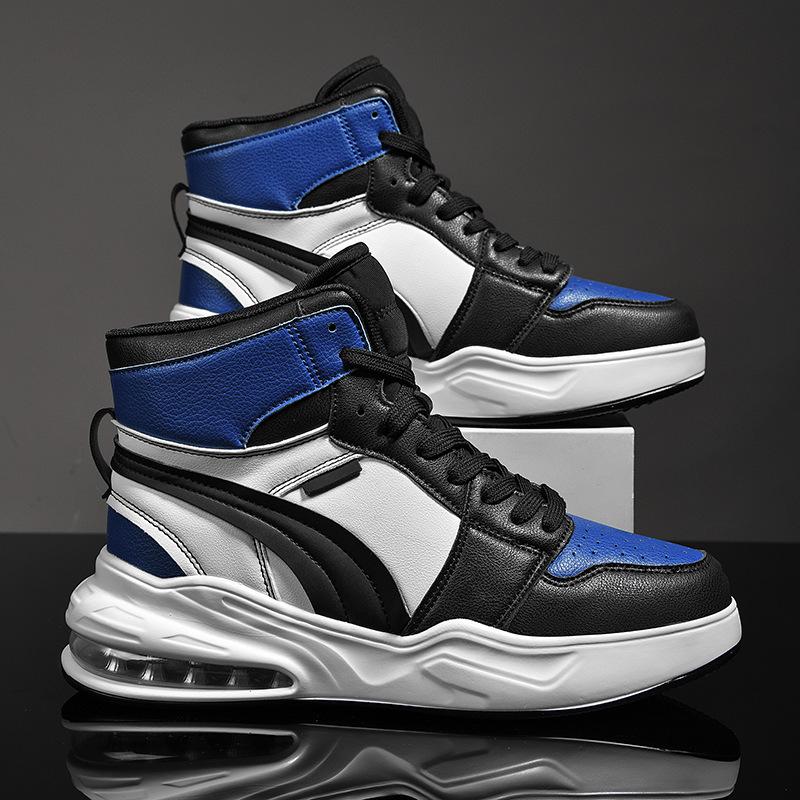 

Мужская спортивная обувь Боковые туфли Мужская обувь Высокие модные туфли Обувь на воздушной подушке Мужская баскетбольная обувь Кроссовки для мужчин 46 синий