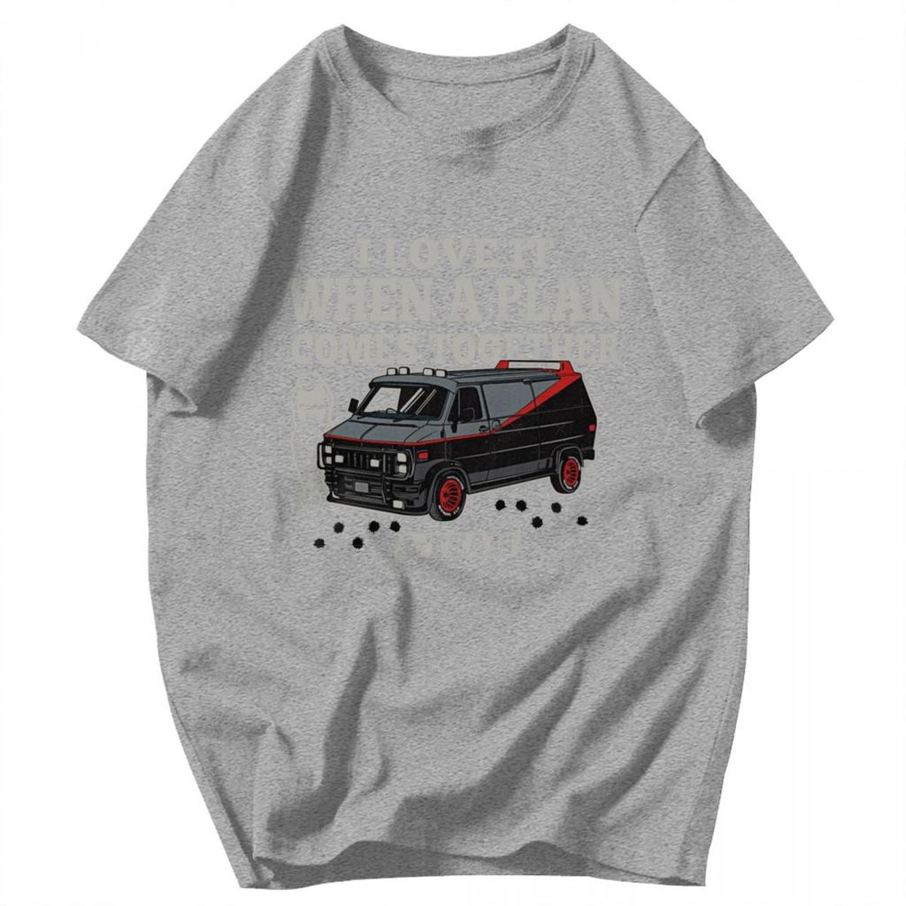 Men T Shirt Mashup TV 80s Hanniba The ATeam Gifts Summer Y2K Graphic Crewneck Unisex Clothes T Shirts