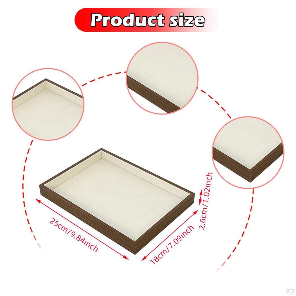 Jewelry Display Tray Organizer Rings Earrings Necklaces Bracelet Watch Holder for Show