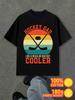 T-Shirt Y2K Hockey Dad Cooler Black Regular Fit