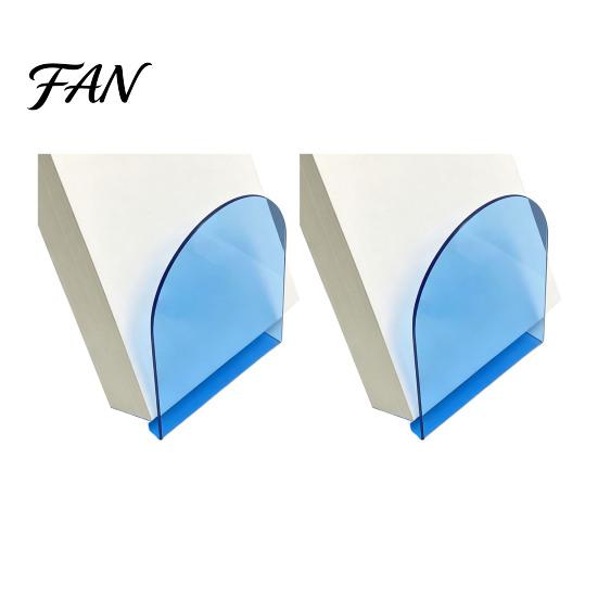 Clear Book Organizer for Office 1 Pair Acrylic Bookends, Ends Holders Shelves, Decorative Arch Modern L Shaped Support Stopper, Bookshelf Bedroom