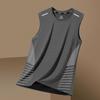 Gilet Sportivo da Uomo Estivo Asciugatura Rapida Traspirante Base Shirt Allenamento Spalle Larghe Senza Maniche Maglietta Tecnica Traspirante Top