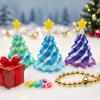 3D Printed Christmas Tree 3D Spiral Cone Rotating Pyramid 3D Printed Ornament Home Decor Impossible Passthrough Pyramid Sculptur