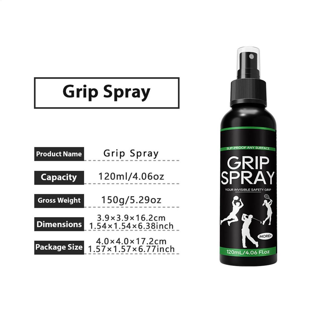 Non-Slip Grip Spray for Shoes, 120ml Quick Drying Anti Slip Sole Protector for Volleyball Tennis Golf Badminton Handball Soccer
