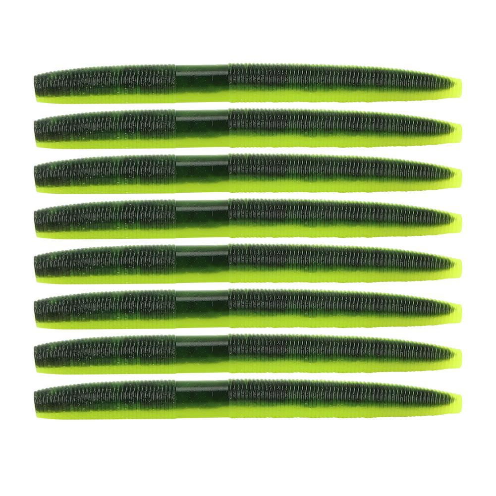 8PCS AR24 10cm6.5g Soft Worm Fishing Bait Artificial Lifelike Simulation Lure Accessory#2