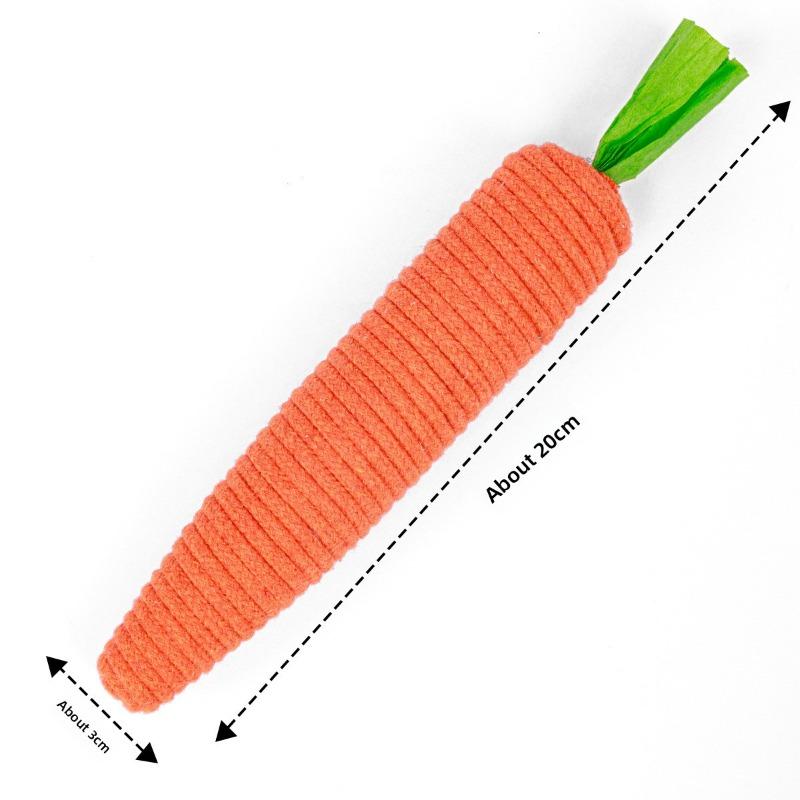 Cute Cat Toys, Carrot Bells, Cat Teaser Sticks, Self-entertaining and Boring Gadgets, Durable for Grinding Teeth and Claws