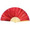 Folding Fan Colorful Handheld Fan with Bamboo Bones for Festivals Rave Parties Performance Home Decoration