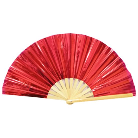 Folding Fan Colorful Handheld Fan with Bamboo Bones for Festivals Rave Parties Performance Home Decoration