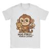 Unisex TShirt Punch Monkey Team Punch Monkey Team Punch Pure Cotton Tee Shirt Short Sleeve  T Shirts Round Neck Clothes