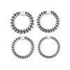 No Fading Steel Color 7MM 9MM 11MM 13MM Width Hip Hop Iced Out Stainless Steel Miami Cuban Chain Necklace for Women Men