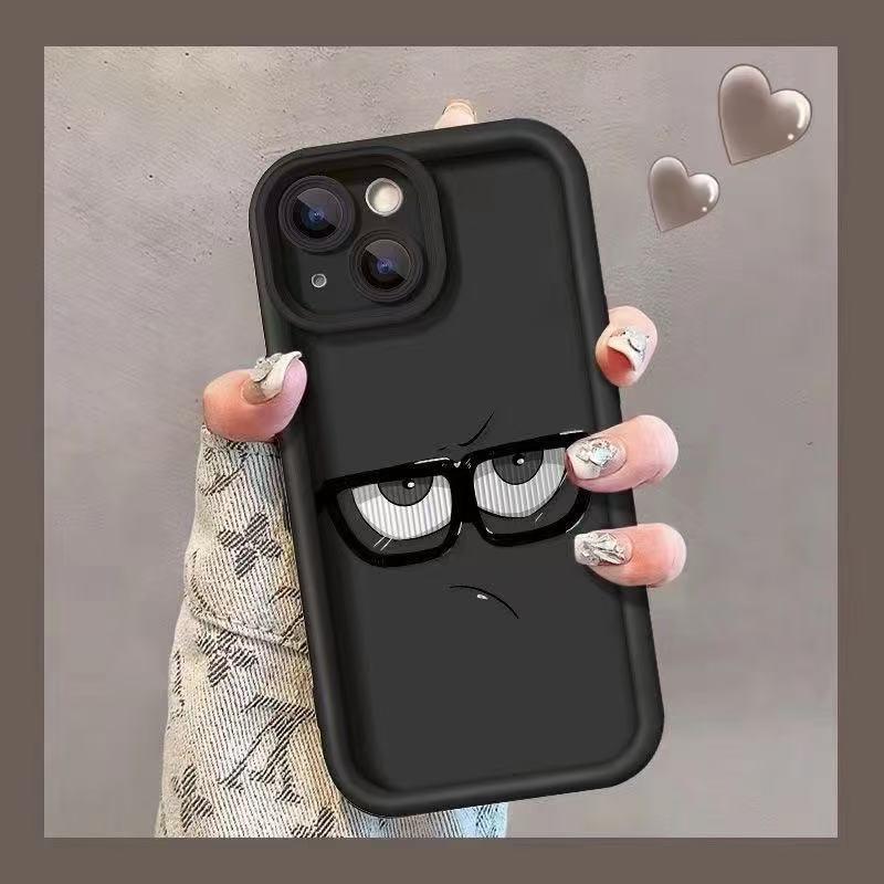 Cartoon Glasses Emoji iPhone Case for Apple: Compatible with iPhone 17, 16 Pro Max, 15 Pro, 14, 13