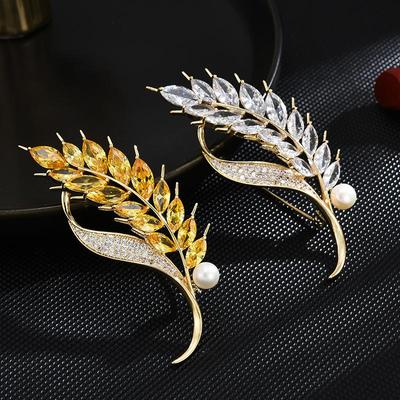 Senior-Broschen, Blumen-Blatt-Brosche, Anstecknadeln für Damen, Anzug-Anhänger, modische Broschen, Schmuck