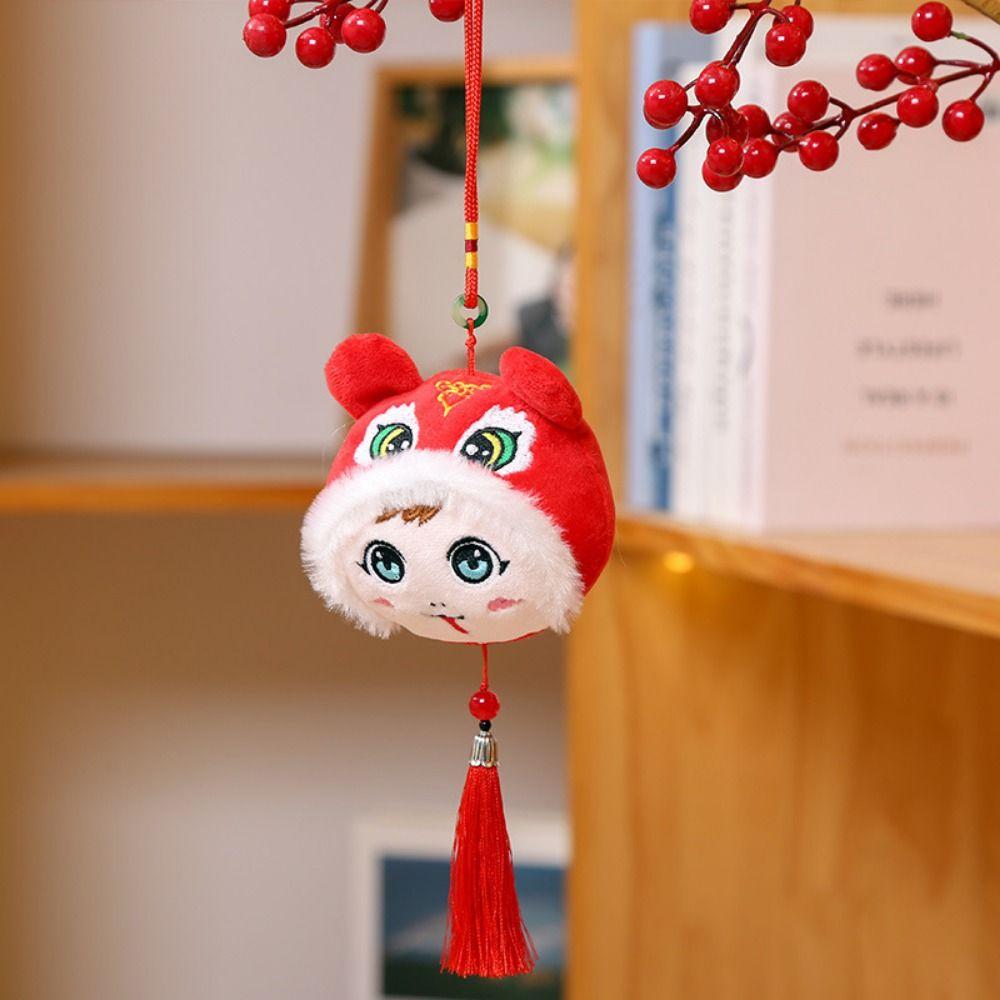 Handmade Snake Keychain Pendants Cartoon Zodiac Snake Mascot Spring Festival