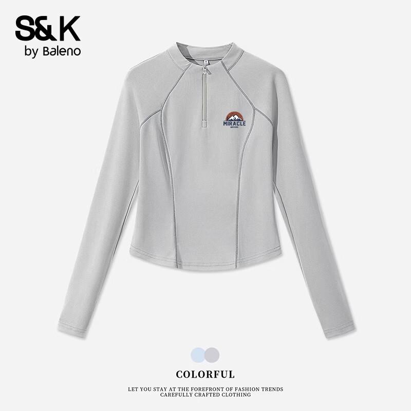 Baleno Women s S&K Half-Zip Quick-Dry Long Sleeve T-Shirt